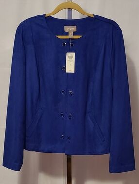 Chico's Jacket Beautiful Cobaltish Blue
